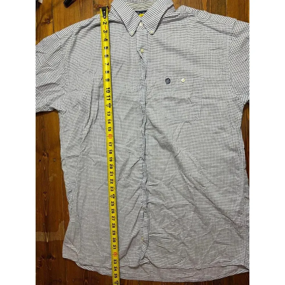 Wrangler‎ George Strait 2XLT Short Sleeve Button Down Shirt Blue Check